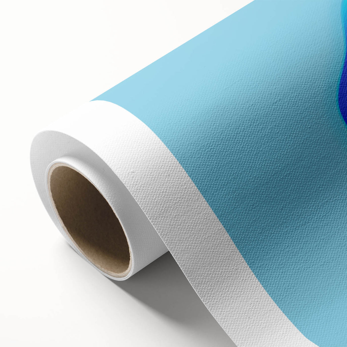 Minimalist Abstract Art – Fluid Blue Modern Wall Decor