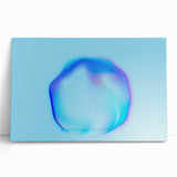 Minimalist Abstract Art – Fluid Blue Modern Wall Decor