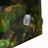 Moody Modern Wall Art – Large Abstract Painting in Green & Black