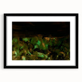 Moody Modern Wall Art – Large Abstract Painting in Green & Black