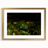 Moody Modern Wall Art – Large Abstract Painting in Green & Black