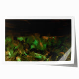 Moody Modern Wall Art – Large Abstract Painting in Green & Black