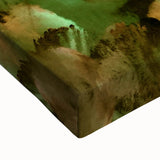 Moody Modern Wall Art – Large Abstract Painting in Green & Black