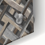 Minimalist Textured Art Pieces - Interwoven Neutrals in Motion