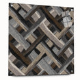 Minimalist Textured Art Pieces - Interwoven Neutrals in Motion
