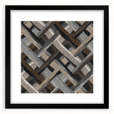 Minimalist Textured Art Pieces - Interwoven Neutrals in Motion