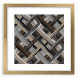 Minimalist Textured Art Pieces - Interwoven Neutrals in Motion
