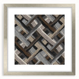 Minimalist Textured Art Pieces - Interwoven Neutrals in Motion