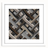 Minimalist Textured Art Pieces - Interwoven Neutrals in Motion