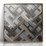 Minimalist Textured Art Pieces - Interwoven Neutrals in Motion