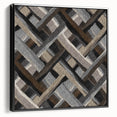 Minimalist Textured Art Pieces - Interwoven Neutrals in Motion