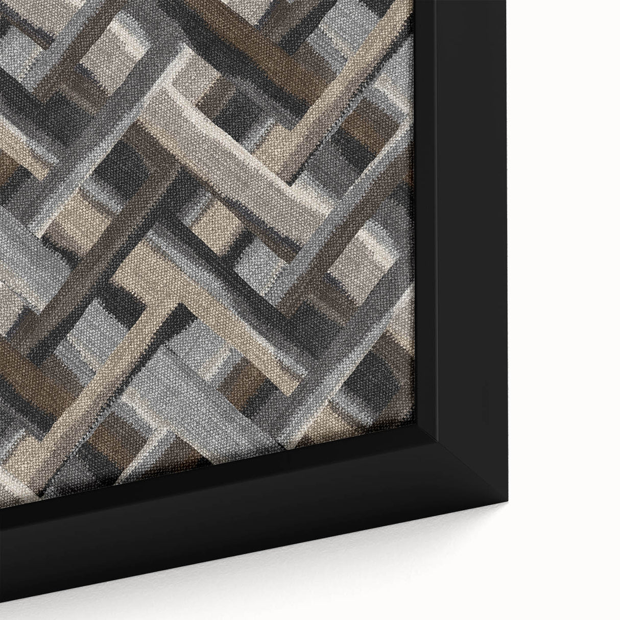 Minimalist Textured Art Pieces - Interwoven Neutrals in Motion