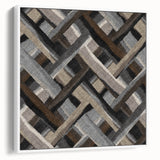 Minimalist Textured Art Pieces - Interwoven Neutrals in Motion