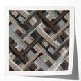Minimalist Textured Art Pieces - Interwoven Neutrals in Motion