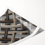 Minimalist Textured Art Pieces - Interwoven Neutrals in Motion