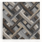 Minimalist Textured Art Pieces - Interwoven Neutrals in Motion