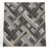Minimalist Textured Art Pieces - Interwoven Neutrals in Motion