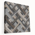 Minimalist Textured Art Pieces - Interwoven Neutrals in Motion