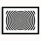 Hypnotic Spiral Illusion – Geometric Abstract Art Print