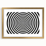 Hypnotic Spiral Illusion – Geometric Abstract Art Print