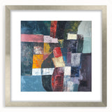 Geometric Abstract Expressionist Wall Art – Textured Modern Canvas