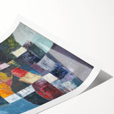 Geometric Abstract Expressionist Wall Art – Textured Modern Canvas