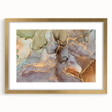 Contemporary Luxury Abstract Paintings – Green & Gold Canvas