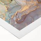 Contemporary Luxury Abstract Paintings – Green & Gold Canvas