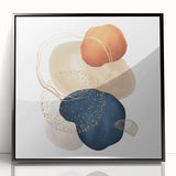 Abstract geometric framed art – minimalist wall art for interiors