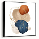 Abstract geometric framed art – minimalist wall art for interiors