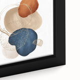 Abstract geometric framed art – minimalist wall art for interiors