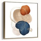 Abstract geometric framed art – minimalist wall art for interiors