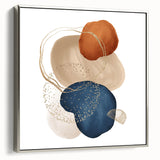 Abstract geometric framed art – minimalist wall art for interiors