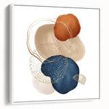 Abstract geometric framed art – minimalist wall art for interiors