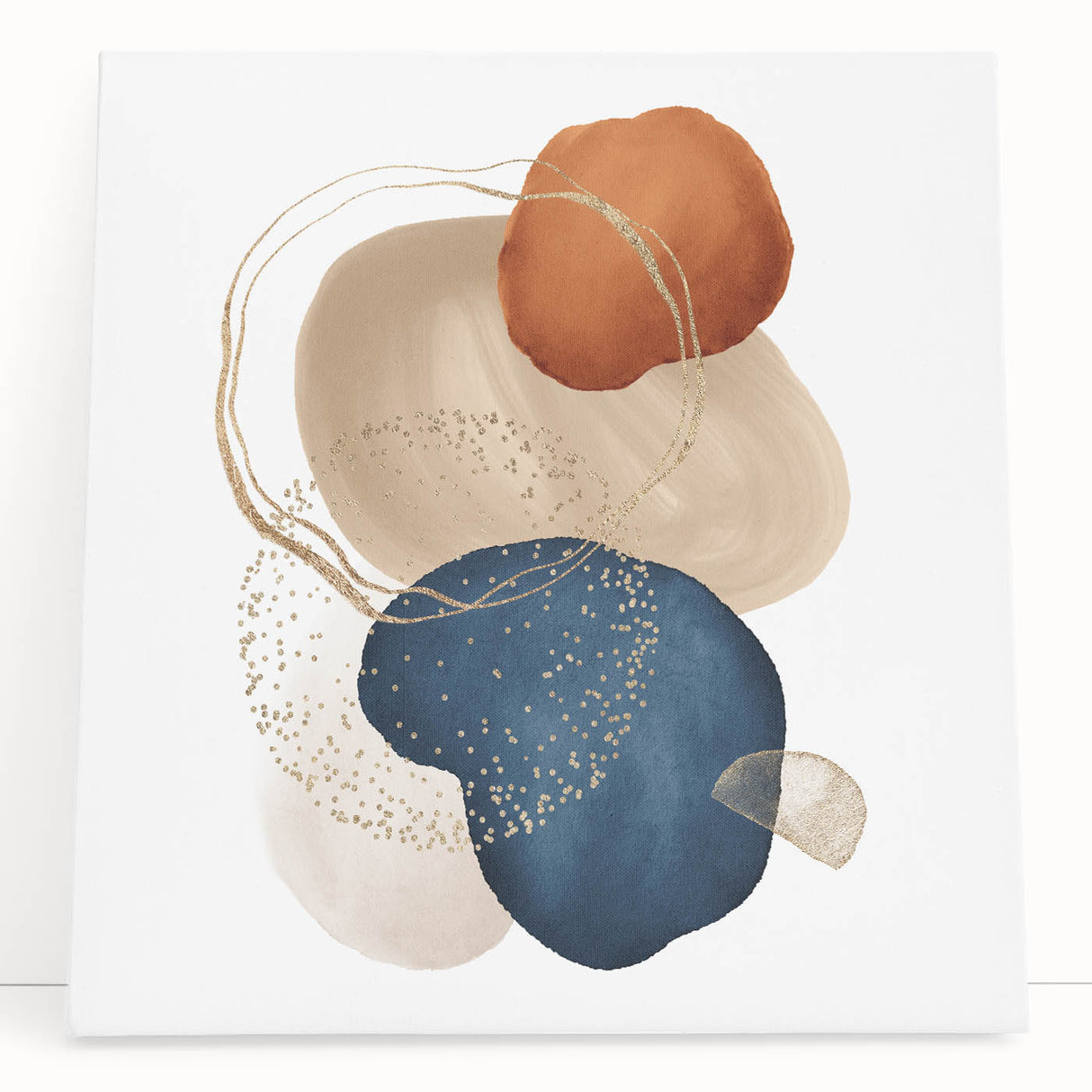 Abstract geometric framed art – minimalist wall art for interiors