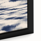 Minimalist Mountain Wall Art – Navy Blue Abstract Horizon Print