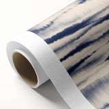 Minimalist Mountain Wall Art – Navy Blue Abstract Horizon Print