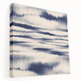 Minimalist Mountain Wall Art – Navy Blue Abstract Horizon Print