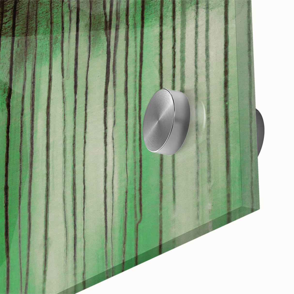 Large Abstract Wall Art – Moody Green & Black Drip Canvas Print