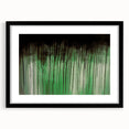 Large Abstract Wall Art – Moody Green & Black Drip Canvas Print