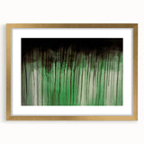 Large Abstract Wall Art – Moody Green & Black Drip Canvas Print