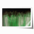 Large Abstract Wall Art – Moody Green & Black Drip Canvas Print