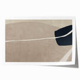 Large Abstract Wall Decor - Organic Shapes in Beige and Navy