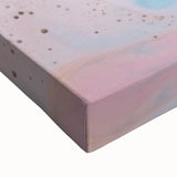 Abstract Fluid Canvas Art – Pink, Blue & Gold Modern Wall Print