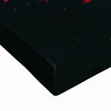 Textured Red and Gold Drama – Bold Abstract Wall Art Print