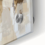 Elegant Abstract Expressionist Horse Art – Neutral Canvas Print