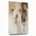 Elegant Abstract Expressionist Horse Art – Neutral Canvas Print