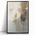 Elegant Abstract Expressionist Horse Art – Neutral Canvas Print