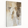 Elegant Abstract Expressionist Horse Art – Neutral Canvas Print