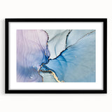 Premium Abstract Wall Art – Pastel Blue & Lilac Canvas